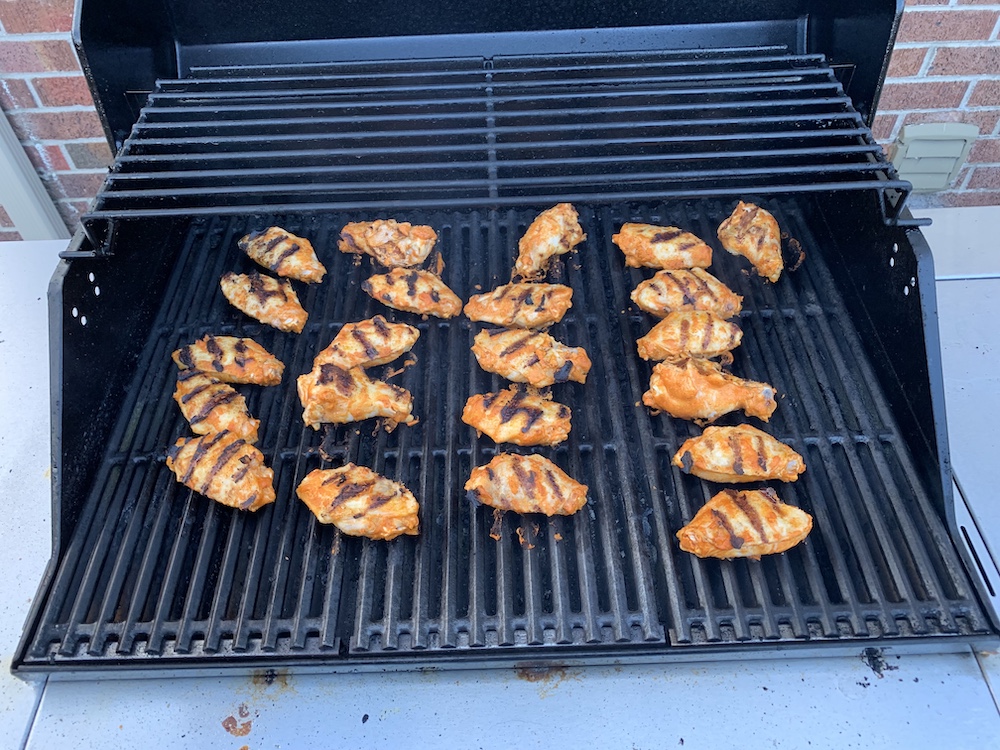 We grill chicken wings in the summer and it's an easy, quick meal.